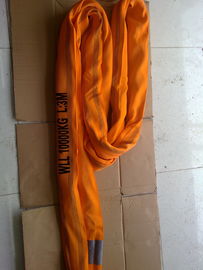 comprare Il poliestere rotondo senza fine resistente dell'imbracatura ARANCIA di 10T EN1492-2 delicatamente online manufacture