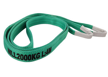 comprare Una certificazione piana di TUV dell'imbracatura di web dell'occhio delle imbracature di sollevamento della tessitura di colore verde della cinghia di modo online manufacture