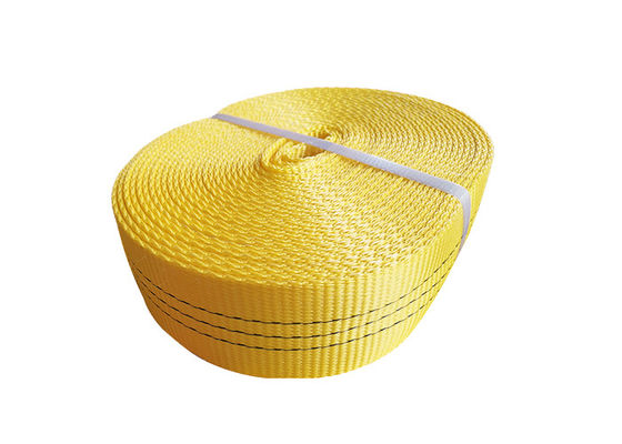 comprare Flat Pattern Polyester Flat Webbing Sling Roll Webbing Strap EN1492-1 online manufacture