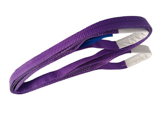 comprare Fettuccia di sollevamento piatta in poliestere viola, cinghie di sollevamento piatte, ISO9000 online manufacture