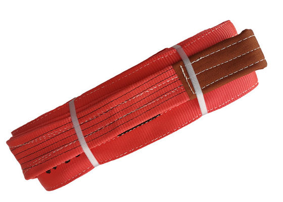 comprare Fettuccia tessuta in poliestere piatta di colore rosso / Cintura di sollevamento in poliestere TSWB05-7 online manufacture