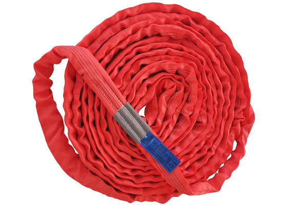 comprare Rossa 5T Polyester Round Sling resistente all' ossidazione con etichetta blu online manufacture