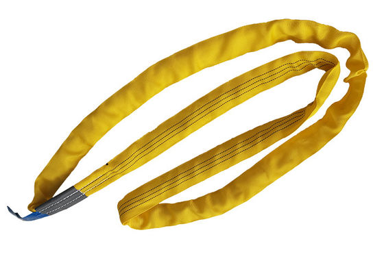 comprare 100% Poliester Spanset Sling Rotonde Occhi Doppi Forma Piatta Giallo Colore Certificazione ISO online manufacture