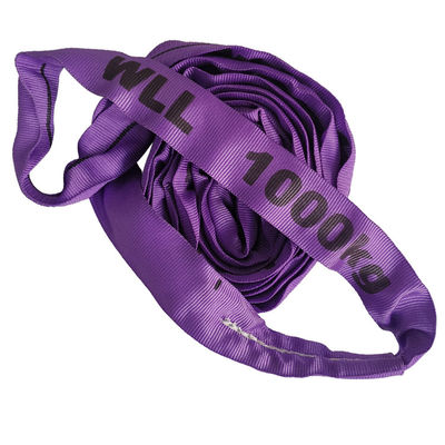 comprare Morbido poliestere da 1 tonnellata Sling rotondo senza fine Color viola Larghezza 43 mm Per sollevare online manufacture