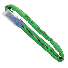 comprare Ascensore verde tutte le imbracature del poliestere, ampia superficie del supporto di sollevamento di 2 cinghie di tonnellata online manufacture