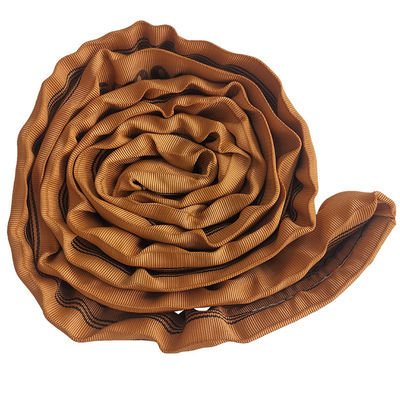 comprare Fettuccia tubolare senza fine in poliestere 6T Brown EN1492-2 per l'industria di tubi e condotte online manufacture