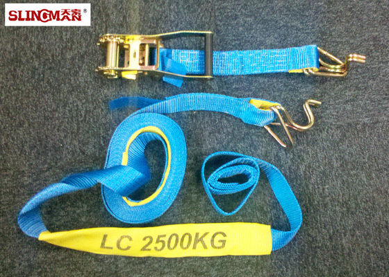 comprare Cinture a ratchet LC2500 DN AS/NZS4380 50MM Polyester Blu con ratchet e due ganci da cigno online manufacture