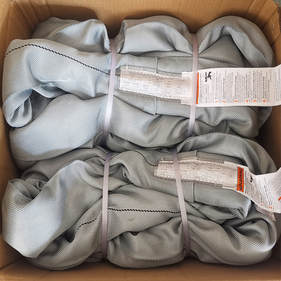 comprare ASME B30.9 Grey Polyester Lifting Sling Round 32000 libbre verticali resistenti online manufacture