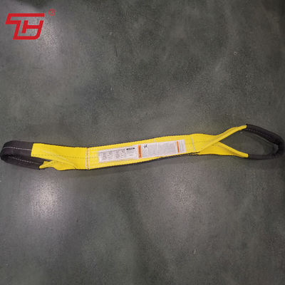 comprare 9800 #/inch 2Ply Black Edge trattato su entrambi i lati poliestere web sling Twisted Eyes facile da usare online manufacture